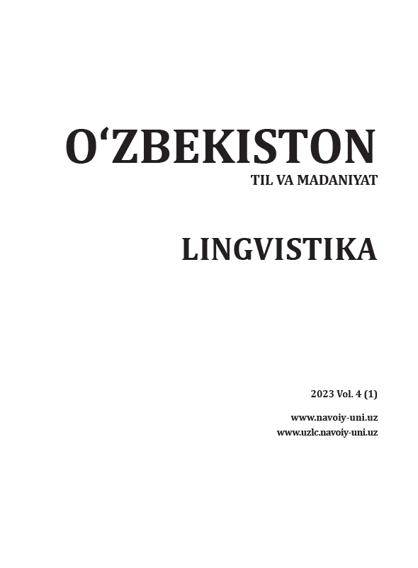 					View Vol. 4 No. 1 (2023): Uzbekistan: Language and Culture (Linguistics)
				